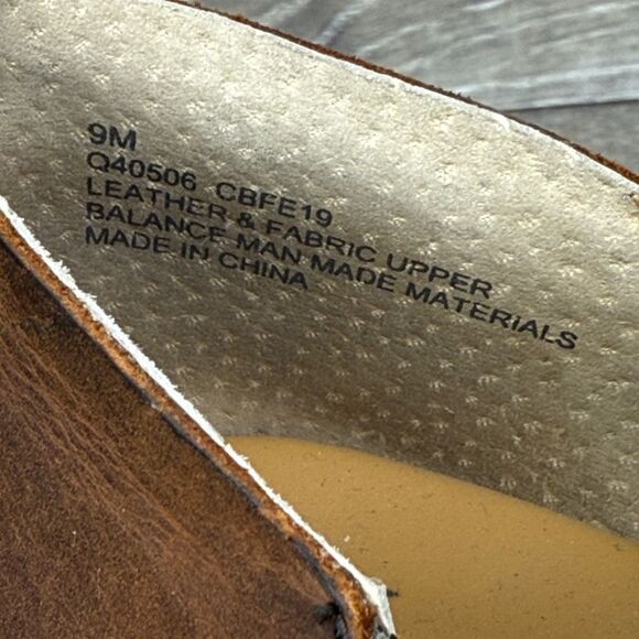 Korks Gertrude Women’s Sz 9M Brown Leather Slip-On Almond Cap Toe Shoes - Picture 6 of 10